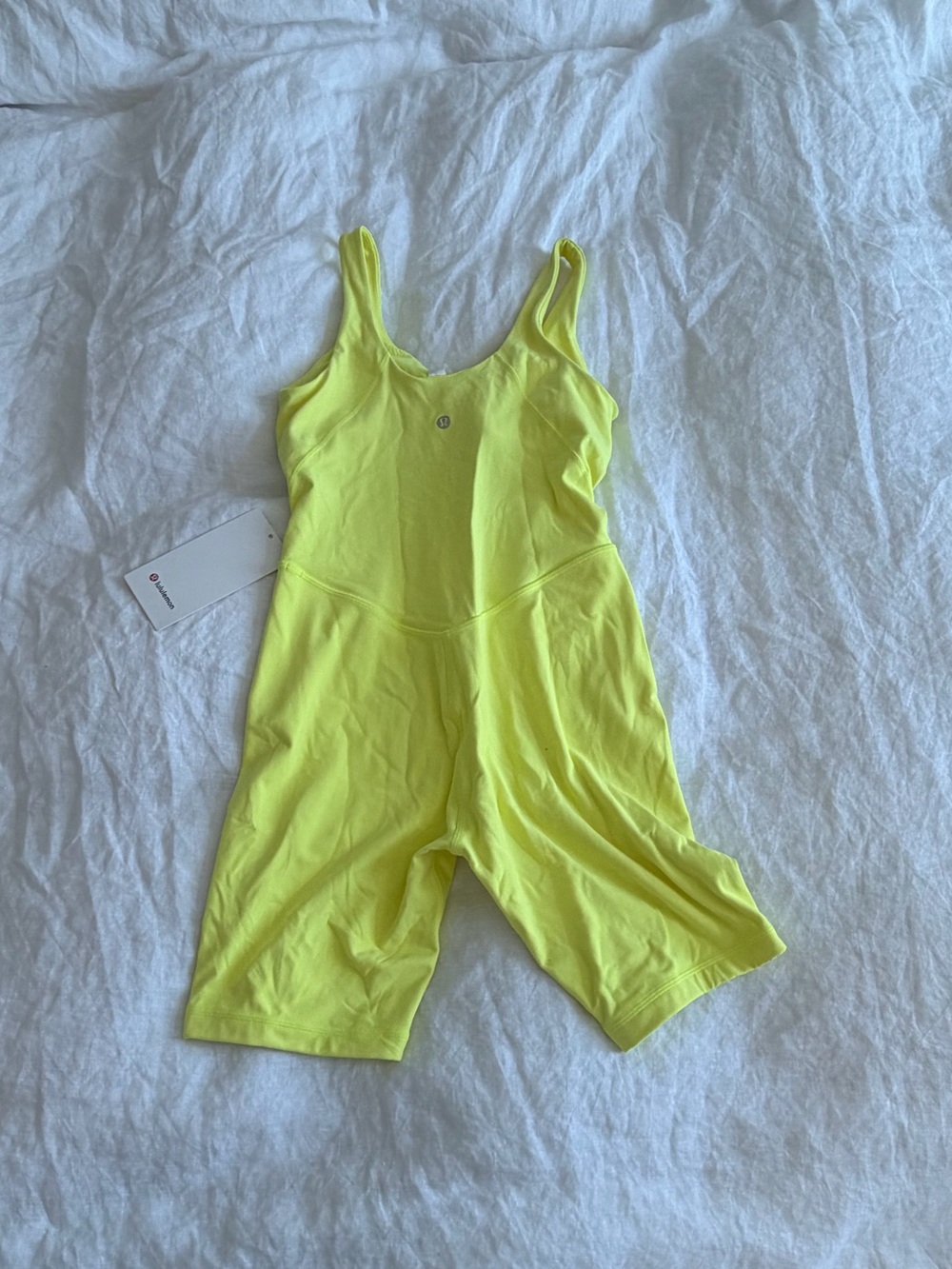 NWT Lululemon Align Bodysuit 8” Electric Lemon - Picture 6 of 6